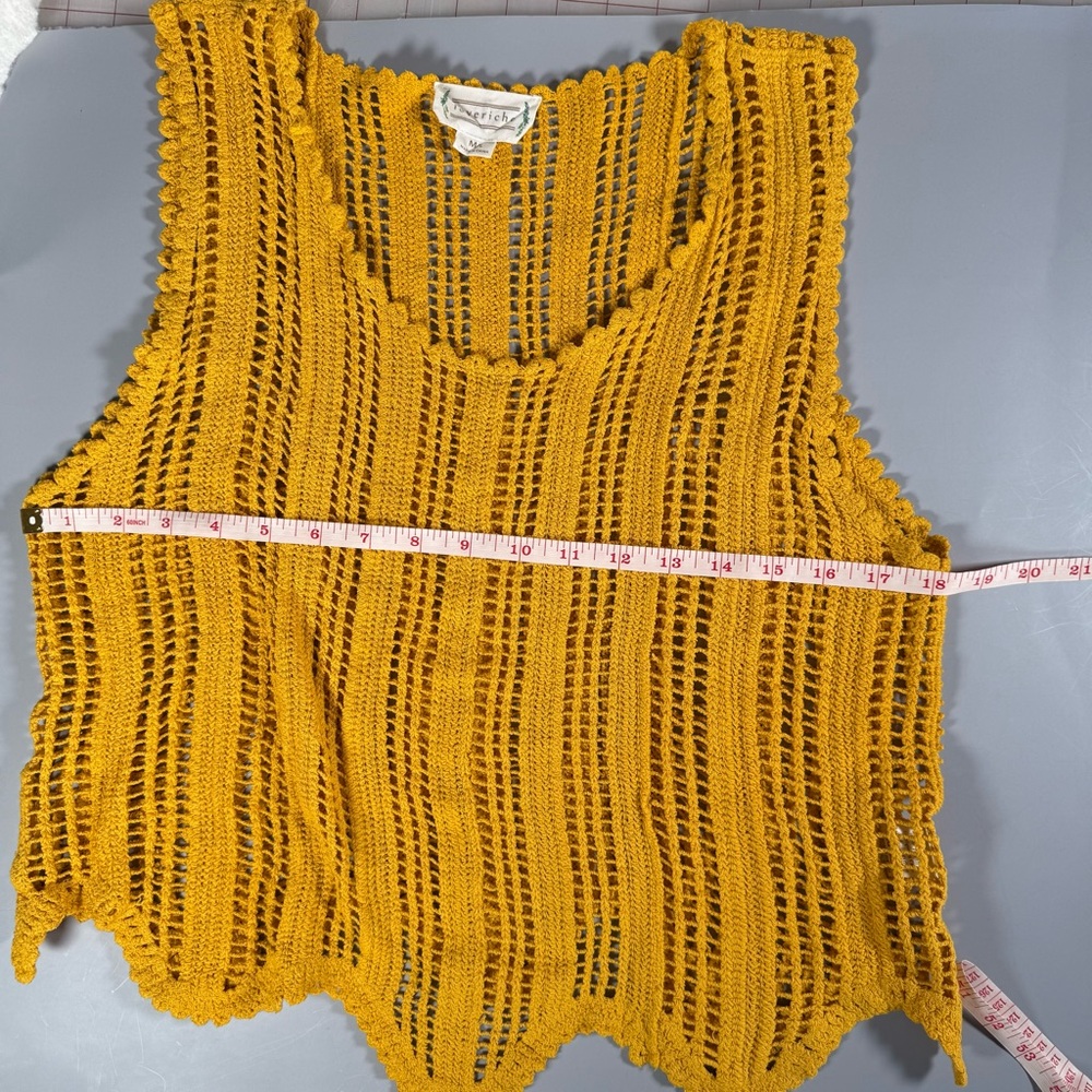 Love Riche Gold Ribbed‎ Cropped Tank Top - Picture 6 of 7